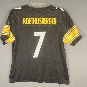 Reebok NFL Pittsburgh Steelers Ben Roethlisberger #7 Jersey Women's Large
